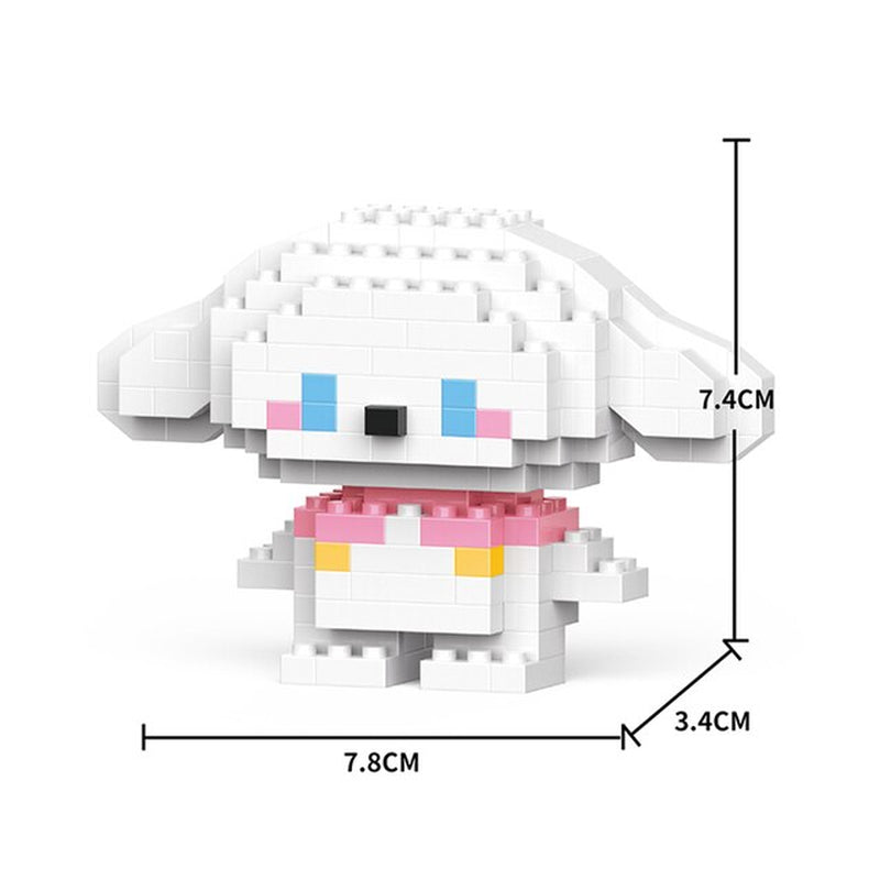 Hello Kitty Building Block Assembled Toys Decorative Ornament Sanrio Anime Figure Kuromi Model My Melody Children'S Puzzle Gift